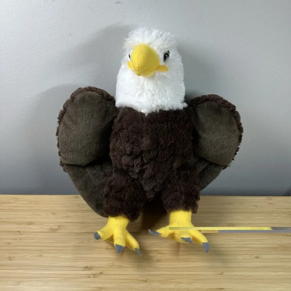 Wild Republic Cuddlekins Bald Eagle Stuffed Animal Toy Plush Bird Kidcore 15